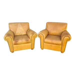 Leather Club Chairs Lounge Library by Soft Line Italy