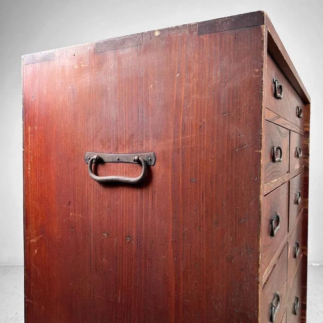 Brown Meiji Era Tansu Cabinet, Japan, 1890s For Sale - Image 8 of 13
