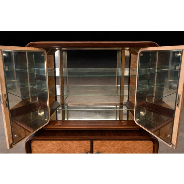 Mid-Century Bar Cabinet in Brazilian Rosewood With Mirrored & Glass Interior, Brazil, 1960s For Sale - Image 11 of 15