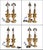 OhMahGah! Drop everything and look at these! These appear to be converted gilt bronze lamps in the French Empire revival...