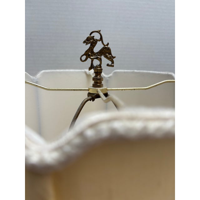 Midcentury Asian Chinoiserie Pair of Pottery Table Lamps -Set of Two For Sale - Image 9 of 12