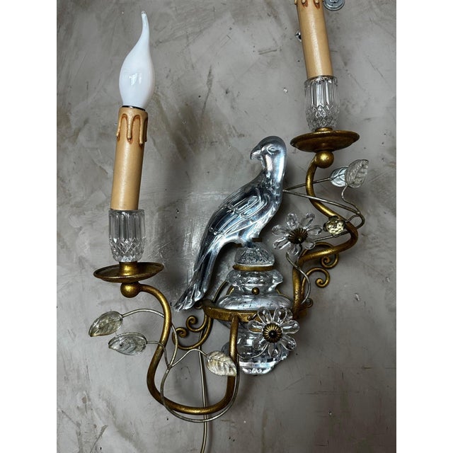 Vintage Wall Lights from Maison Baguès, 1950, Set of 2 For Sale - Image 11 of 13