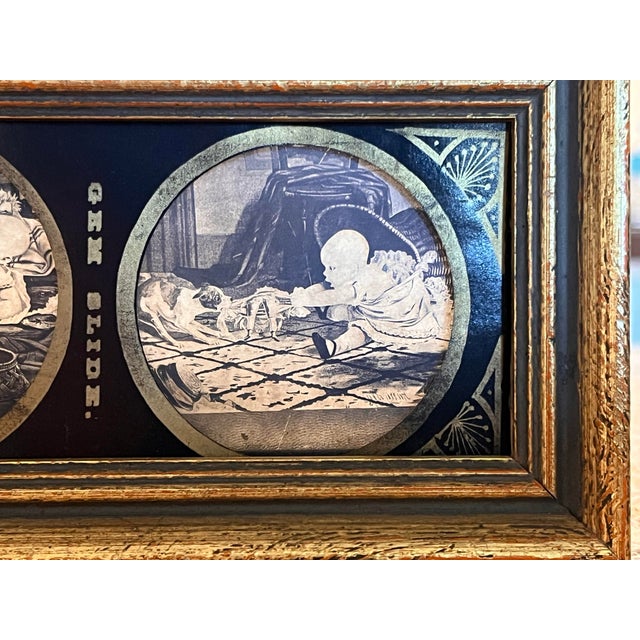 Antique European Religious Triptych – Hand-Painted Icon With Hinged Panels For Sale In West Palm - Image 6 of 8