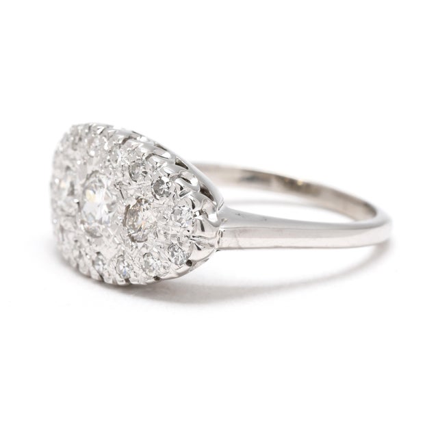 Princess .75ctw Diamond Ring, 14k White Gold, Ring Size 5.25 For Sale - Image 4 of 6