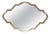 Large Cherry Wood Gold Leaf Framed Wall Mirror by Grange Paris, France For Sale