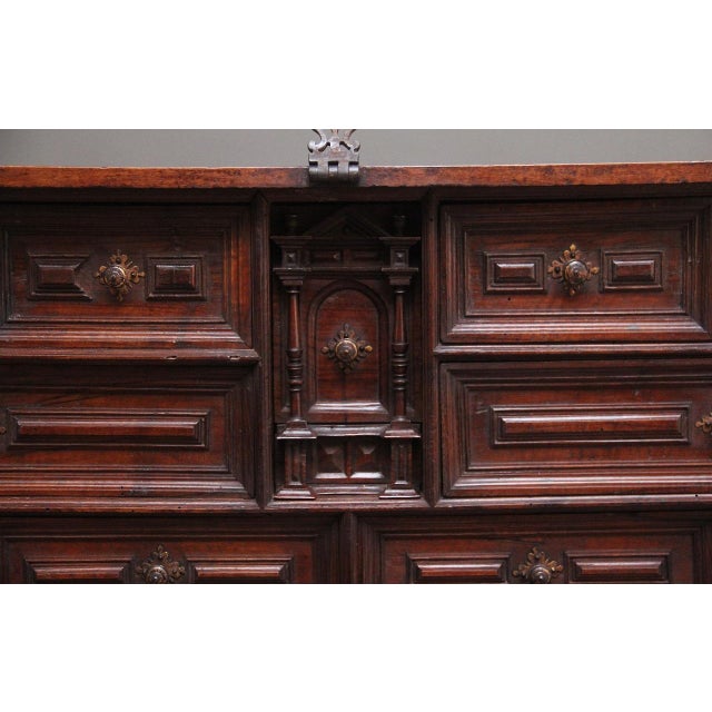 17th Century Walnut Vargueno on Stand, 1690s For Sale - Image 9 of 18