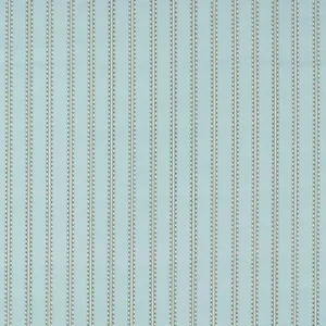 Morris & Co Holland Park Stripe Fabric in Mineral Blue