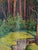 Vintage Forest Landscape Oil Painting, Ukrainian Art, 1971 For Sale - Image 4 of 6
