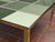 Square Coffee Table with Green Murano Glass and Brass Bands from Justfurnituress SRL For Sale - Image 4 of 5