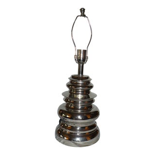 Early 21st Century Arteriors Nickel Plated Table Lamp by Laura Kirar For Sale