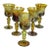 1980s Art Glass Goblets - Set of 5 For Sale