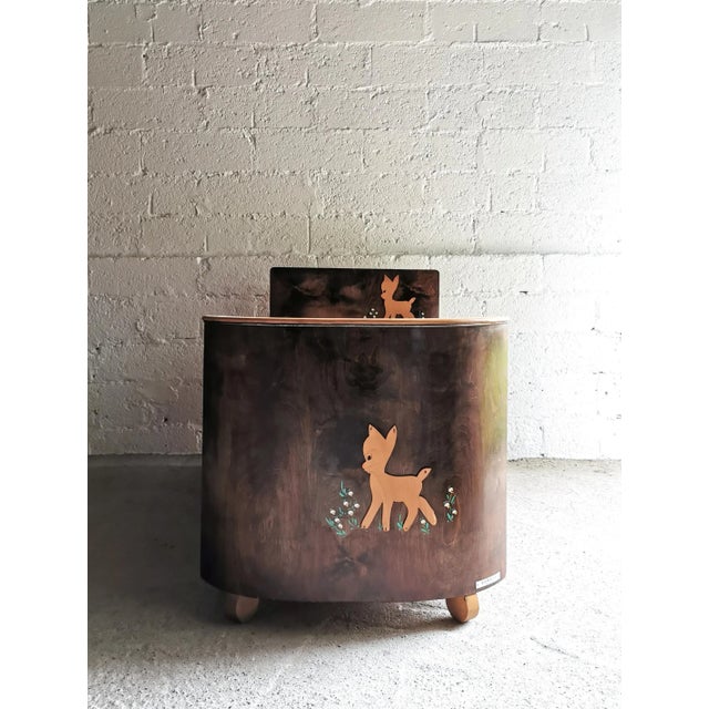 Mid-Century Modern Children's Bed by Bambily, Belgium, 1950s For Sale - Image 4 of 16