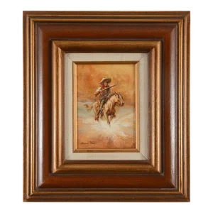 Howard Rees "Leaving No Tracks" Oil Painting