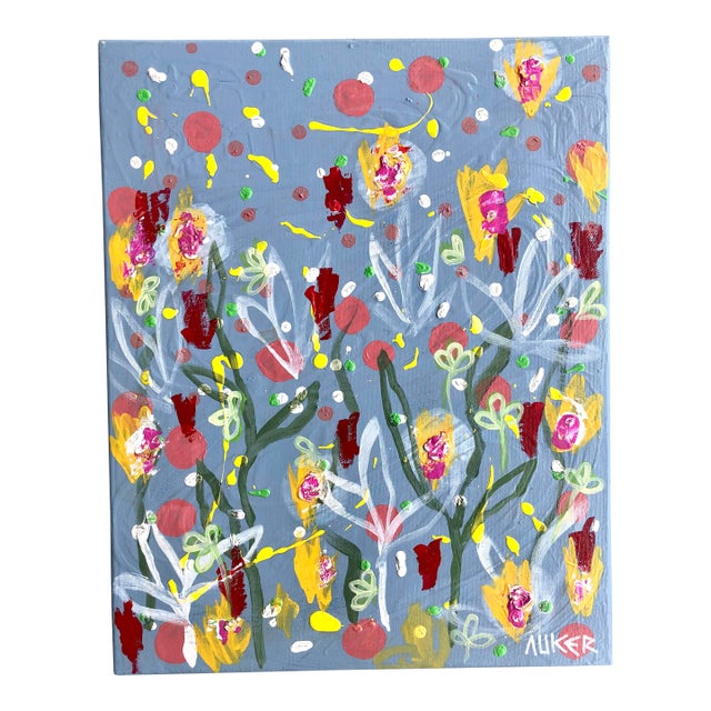 “Spring Sky” Contemporary Abstract Painting by Cassandra Auker For Sale