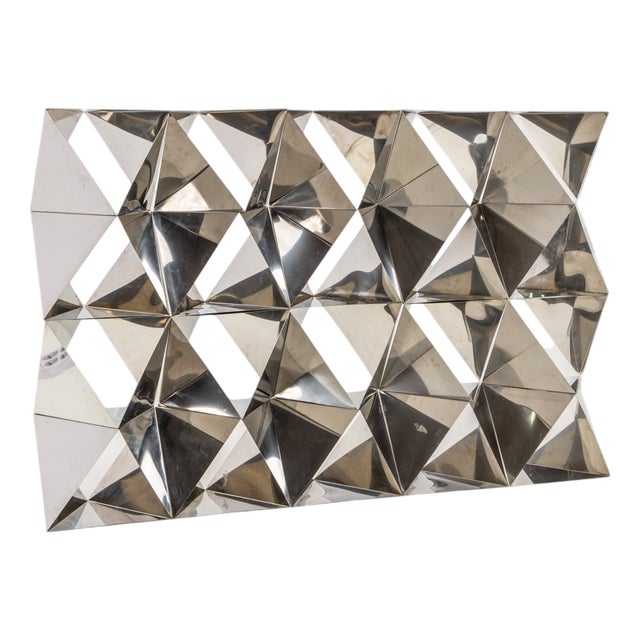 Modular Bookcase in Polished Steel by Manfredo Massironi for Arrmet, Late 1970s, Set of 20 For Sale