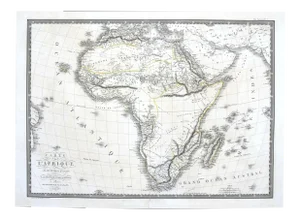 Map of Africa by C. Brue, 1820
