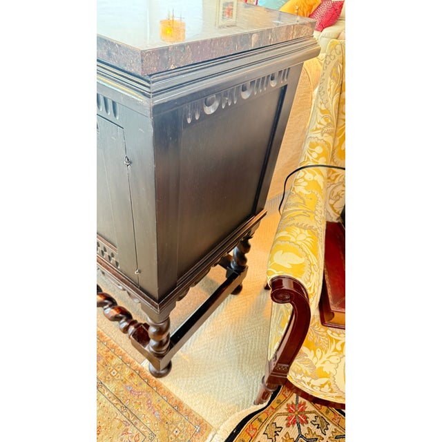 Mission Buffet/Server With Added Granite Top For Sale - Image 9 of 14