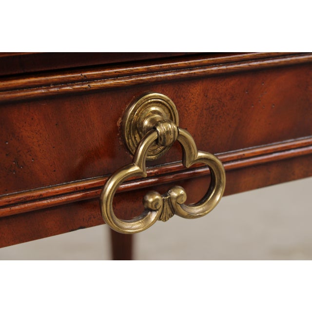Maitland Smith Leather Top Game Table For Sale - Image 12 of 18