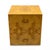 Modern Large Scale Modern Burl Wood Cube Side Table / Pedestal Att. Milo Baughman For Sale - Image 3 of 5