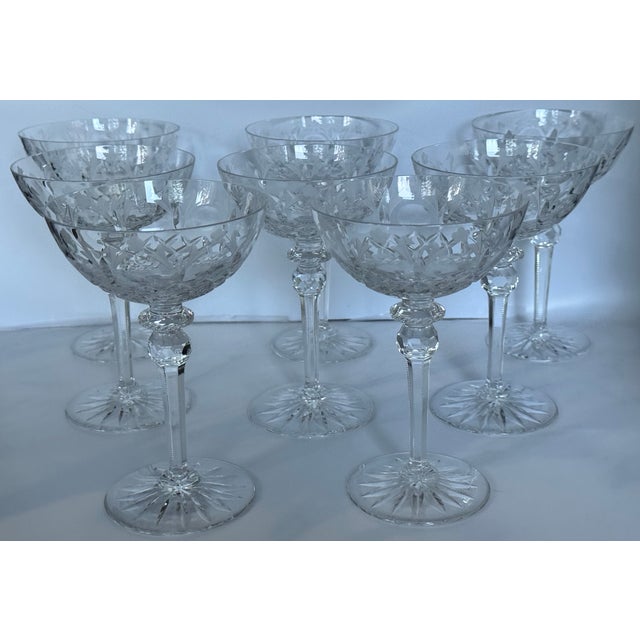 1990s Rogaska Queen Champage Coupes - Set of 7 For Sale - Image 5 of 11