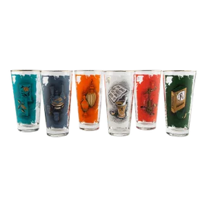 Vintage Libbey Pharmacy Motif Glasses Set