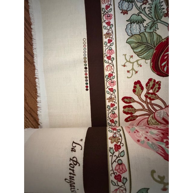 Brunschwig & Fils br-70341.0.0 La Portugaise PRT Brown Stripe Fabric 9 1/2 Yards For Sale In Raleigh - Image 6 of 11