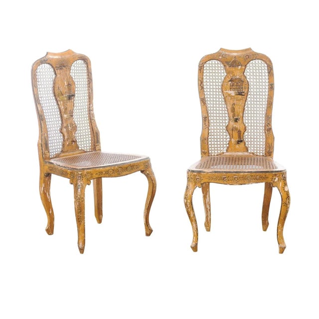 18th Century Vintage Italian Side Chairs - a Pair For Sale - Image 13 of 13