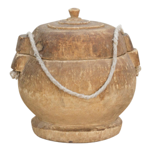 Antique Wooden Nomad Lunch Box