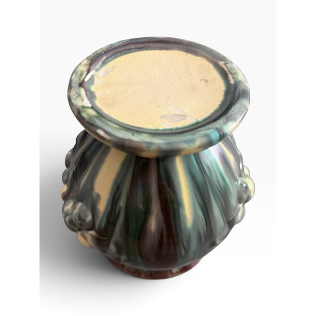 Vintage Kråkerøy Keramikk Sculptural Fruit Motif Vase With Double Handles For Sale - Image 10 of 10