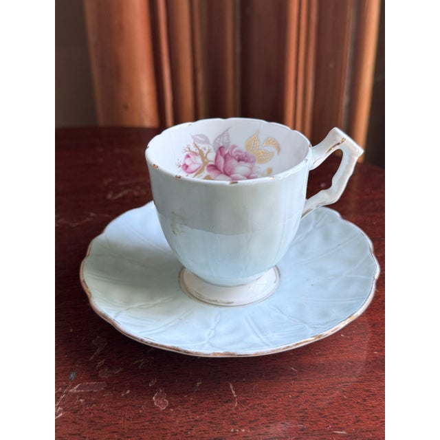 Vintage Aynsley English Bone China Demitasse Cup & Saucer, Circa 1940s For Sale - Image 10 of 10