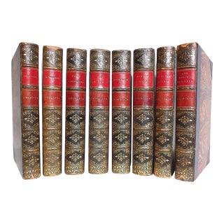 19th Century Decorative and Illustrated Volumes, William Harrison Ainsworth's Works - 8 Books For Sale