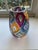 Vintage Mid-Century Bohemian Multicolor Faceted Art Glass Vase, 1960s For Sale In Tampa - Image 6 of 14