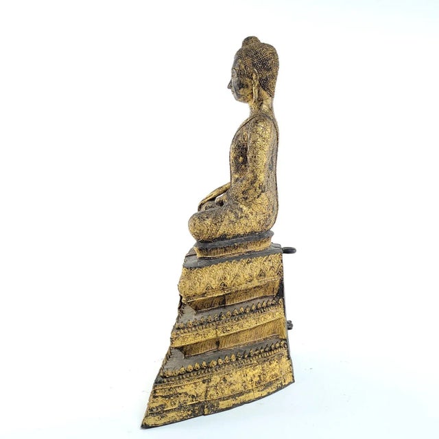 Tourist Bronze Buddha, Probably Vintage For Sale - Image 10 of 11