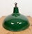 Industrial British Green Enamel Factory Pendant Lamp, 1960s For Sale - Image 14 of 18
