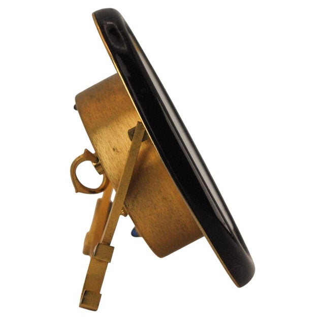 Baignoire Alarm Clock in 18ct Gold Plate & Brass from Cartier, Swiss, 1980s, Set of 2 For Sale - Image 6 of 11