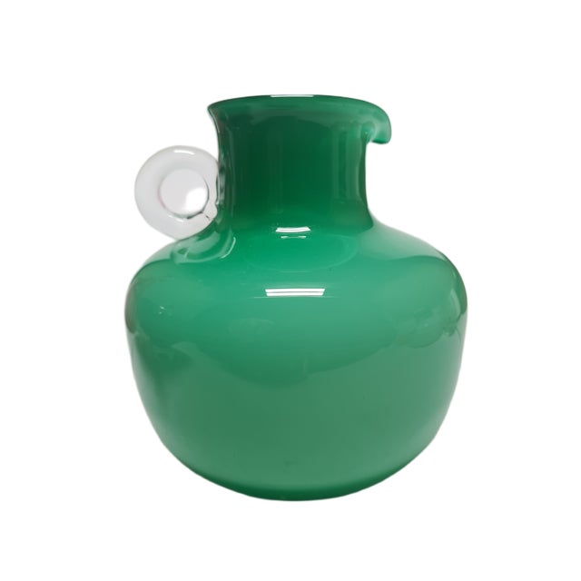 Glass Postmodern Jug from Tarnowiec Glassworks, Poland, 1970s For Sale - Image 7 of 8