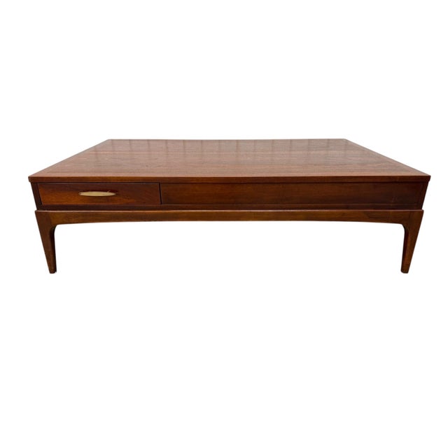 Lane Furniture Mid-Century Modern Lane Rhythm Rectangular Coffee Table - Refinished! For Sale - Image 4 of 10