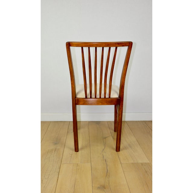 Vintage Chairs in Beige Velvet, 1970, Set of 4 For Sale - Image 6 of 14