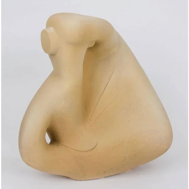 Sculpture Ceramic Figurative in Terracotta For Sale - Image 3 of 10