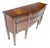 Broyhyll Bow Front Crotch Mahogany Banded Top Sideboard Buffet Console For Sale