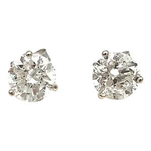 2.24 Ct Diamond Stud Earrings - 2 Pieces