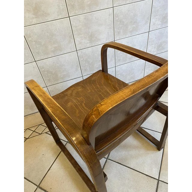 Set of Beech Armchairs from Tatra, Czech Republic, 1930s For Sale - Image 4 of 12
