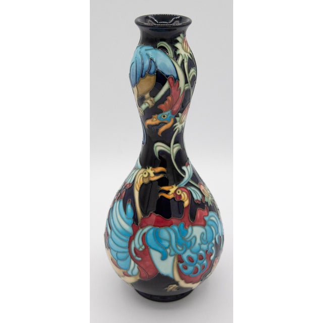 Chinese Moorcroft Limited Edition Chinese Lantern Vase - 11" H For Sale - Image 3 of 6