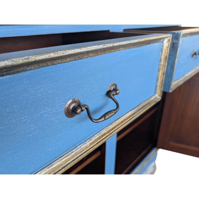 Vintage Mahogany Sideboard with Gold Leaf Details For Sale - Image 9 of 12