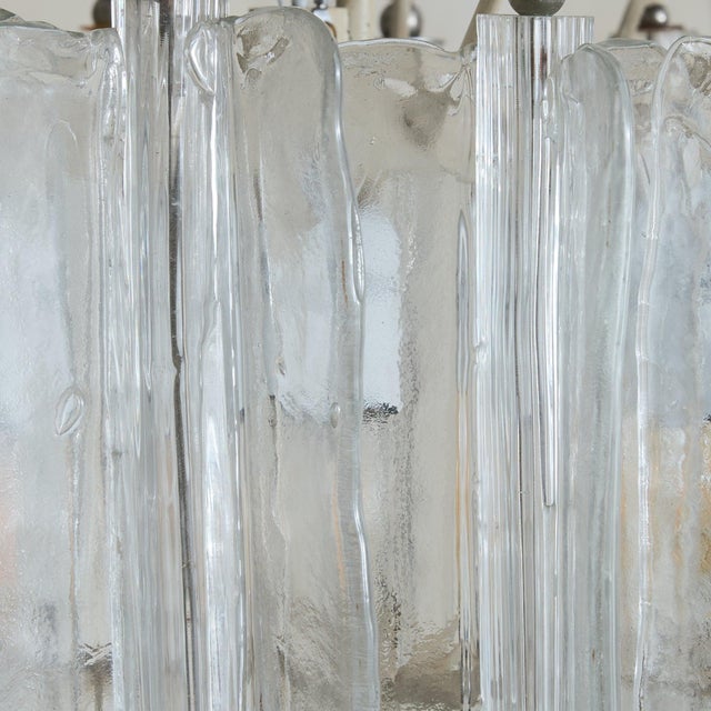 1960s Italian Murano Glass Chandelier Attributed to Toni Zuccheri for Venini For Sale - Image 10 of 11