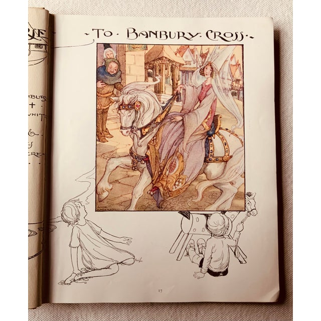 Wood Antique the Old Mother Goose Nursery Rhyme Book For Sale - Image 7 of 16