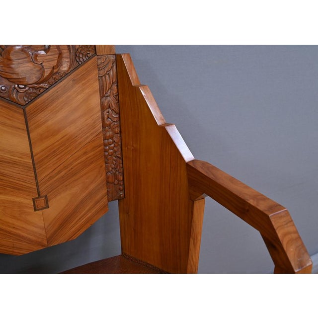 Vintage Art Deco Armchairs, 1910, Set of 6 For Sale - Image 15 of 18