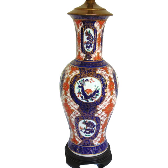 Vintage Imari Table Lamp 28"h For Sale In Greenville, SC - Image 6 of 11
