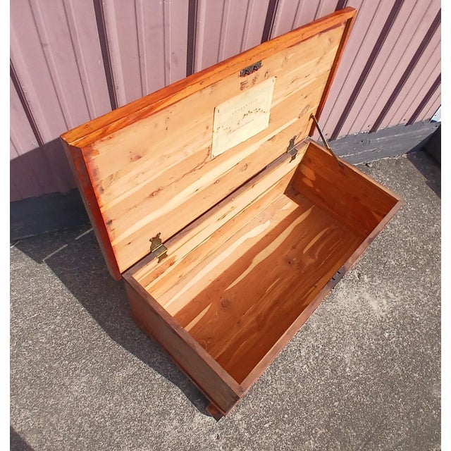 Antique Ed Roos Forest Park Cedar Chest With Riveted Copper Hardware 1920s For Sale - Image 11 of 14