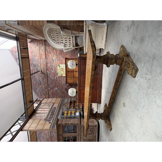 Large Monastery Style Table in Fir, 1980s For Sale - Image 3 of 12
